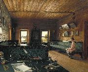 Grigoriy Soroka Room in the house on Ostrovki Spain oil painting artist
